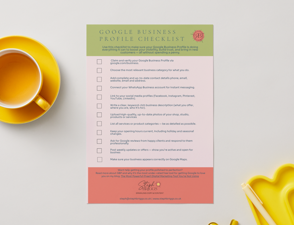 Google Business Profile Checklist